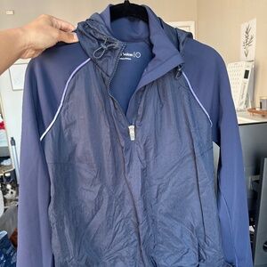 Outdoor Voices Navy FrostKnit Hoodie Pullover